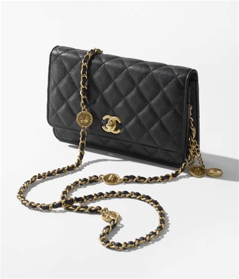 chanel classic wallet on chain grained|Chanel timeless wallet on chain.